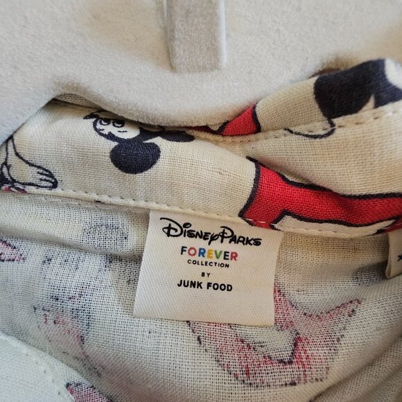 Disneyland Mickey Mouse Vintage Style Youth Button Up - Picture 3 of 4